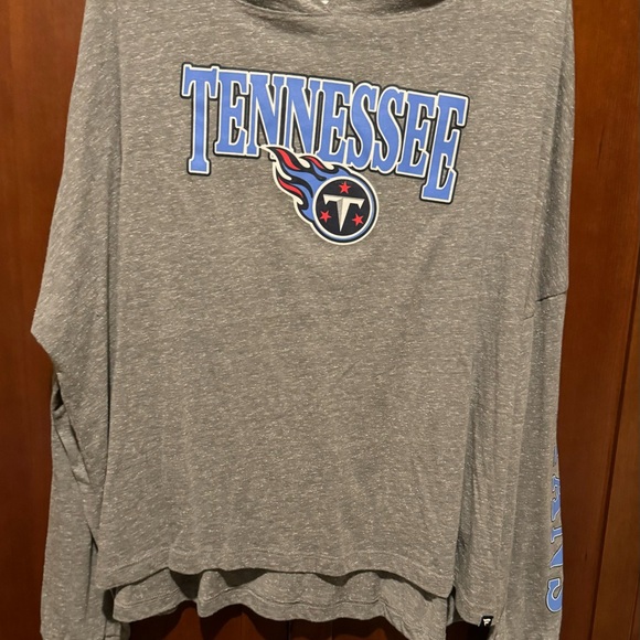 Tennessee Titans Fanatics Heather Gray T-Shirt with Blue Lettering - Picture 2 of 4
